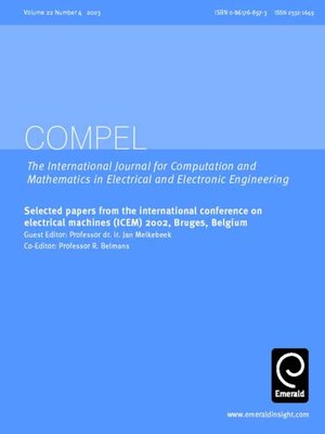cover image of COMPEL: The International Journal for Computation and Mathematics in Electrical and Electronic Engineering, Volume 22, Issue 4